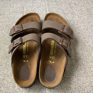 Birkenstock Taupe Double-Strap Sandals